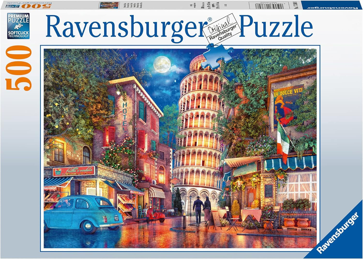 Ravensburger Streets Of Pisa 500pc Jigsaw Puzzle