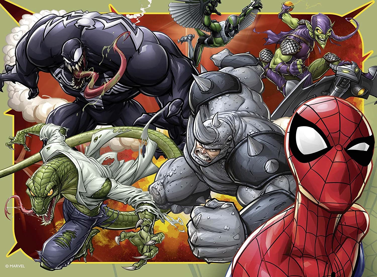 Four high quality cardboard jigsaw puzzles in 12, 16, 20 and 24 pieces