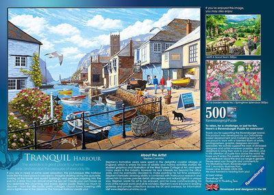 Ravensburger Tranquil Harbour 500pc Jigsaw Puzzle