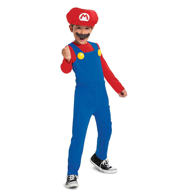 Super Mario Costume Mario 4-6 Years