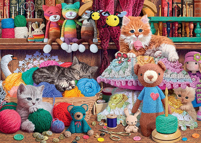 Ravensburger Knitty Kitty 1000pc Jigsaw Puzzle