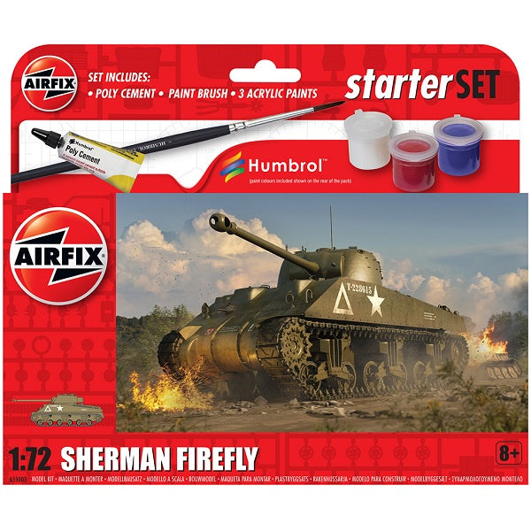 Airfix Sherman Firefly Tank Starter Set 1:72