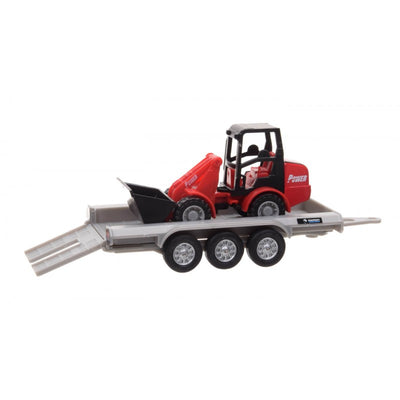 Kids Globe Pick Up Truck With Trailer And Mini Loader