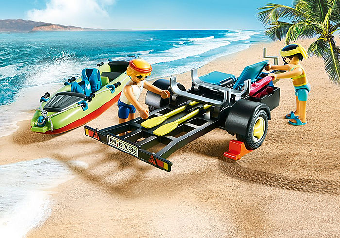 Playmobil Family Fun 70436 Beach Car With Canoe