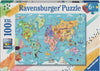 Ravensburger Map Of The World XXL 100pc Jigsaw Puzzle
