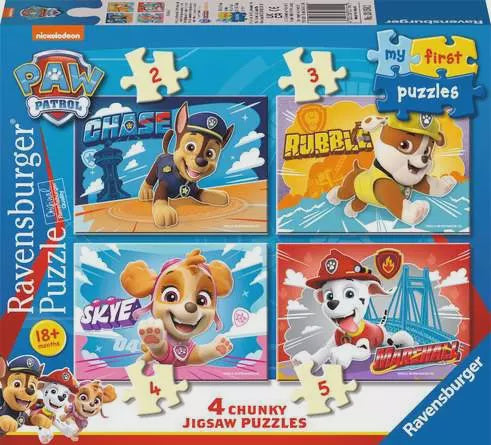 Paw Patrol My First Puzzles 4 x Chunky Jigsaw Puzzles