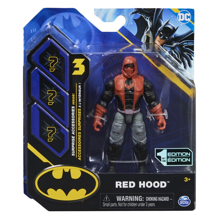 Batman 10cm Red Hood Figure With 3 Mystery Accessories