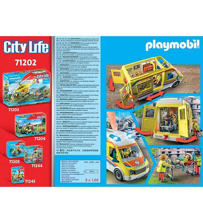 Playmobil City Life 71202 Ambulance With Lights