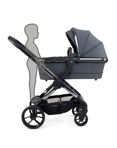 iCandy Peach 7 Pushchair and Carrycot - Dark Grey Phantom