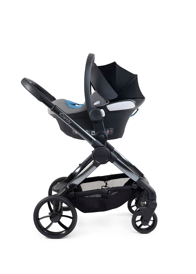 iCandy Peach 7 Pushchair and Carrycot - Dark Grey Phantom
