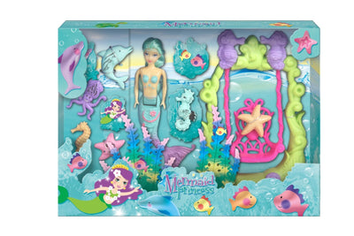 Mermaid PrincessDoll And Swing Playset Assorted Colours