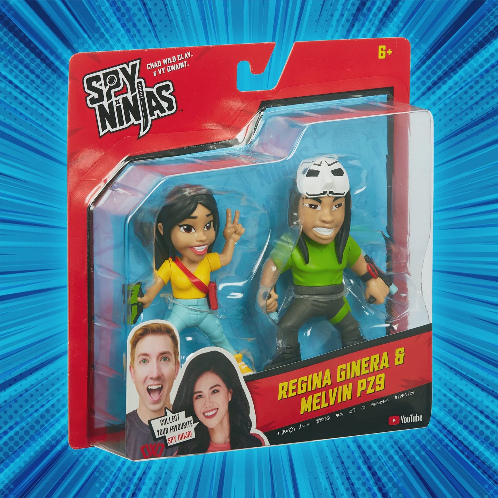 Spy Ninjas 2 Pack Regina Ginera And Melvin PZ9 | Totally Toys Ireland