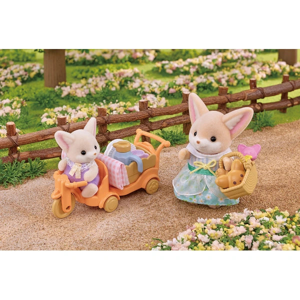 Sylvanian Families Sunny Picnic Set Fennec Fox Sister And Baby
