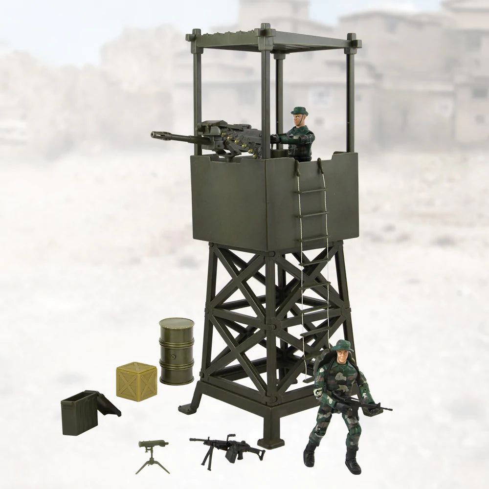 World Peacekeepers Lookout Tower With Figures And Accessories