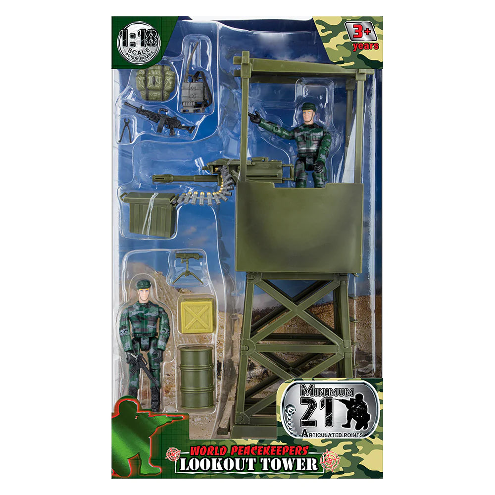 World Peacekeepers Lookout Tower With Figures And Accessories