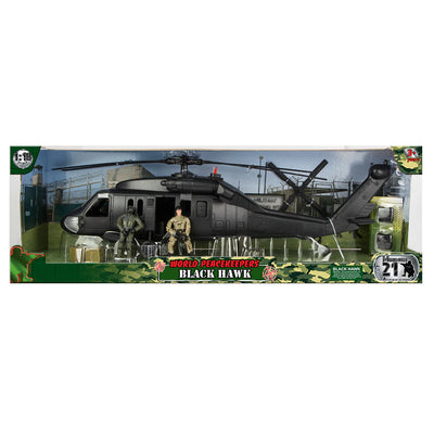 World Peacekeepers Black Hawk Assault Helicopter With 2 Figures