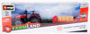 Burago Massey Ferguson 8740S Farm Tractor With Trailer And Bales 1:50