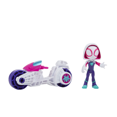 SpiderMan Spidey And His Amazing Friends Ghost Spider Motorbike And Figure