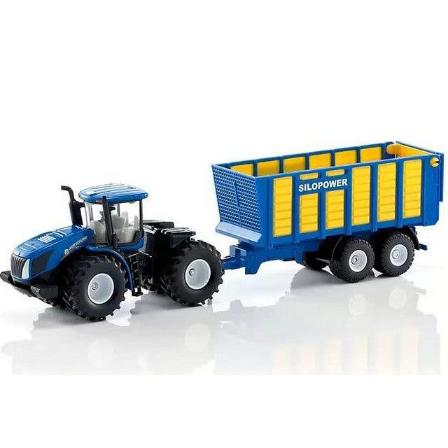 Siku 1947 New Holland Tractor With Silage Trailer 1:50