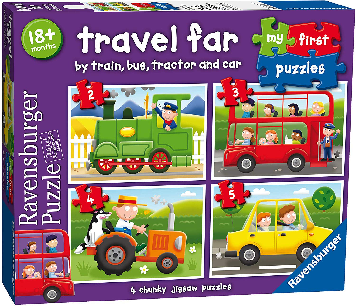 My First Jigsaw Puzzles Travel Far 4 Chunky Jigsaw Puzzle