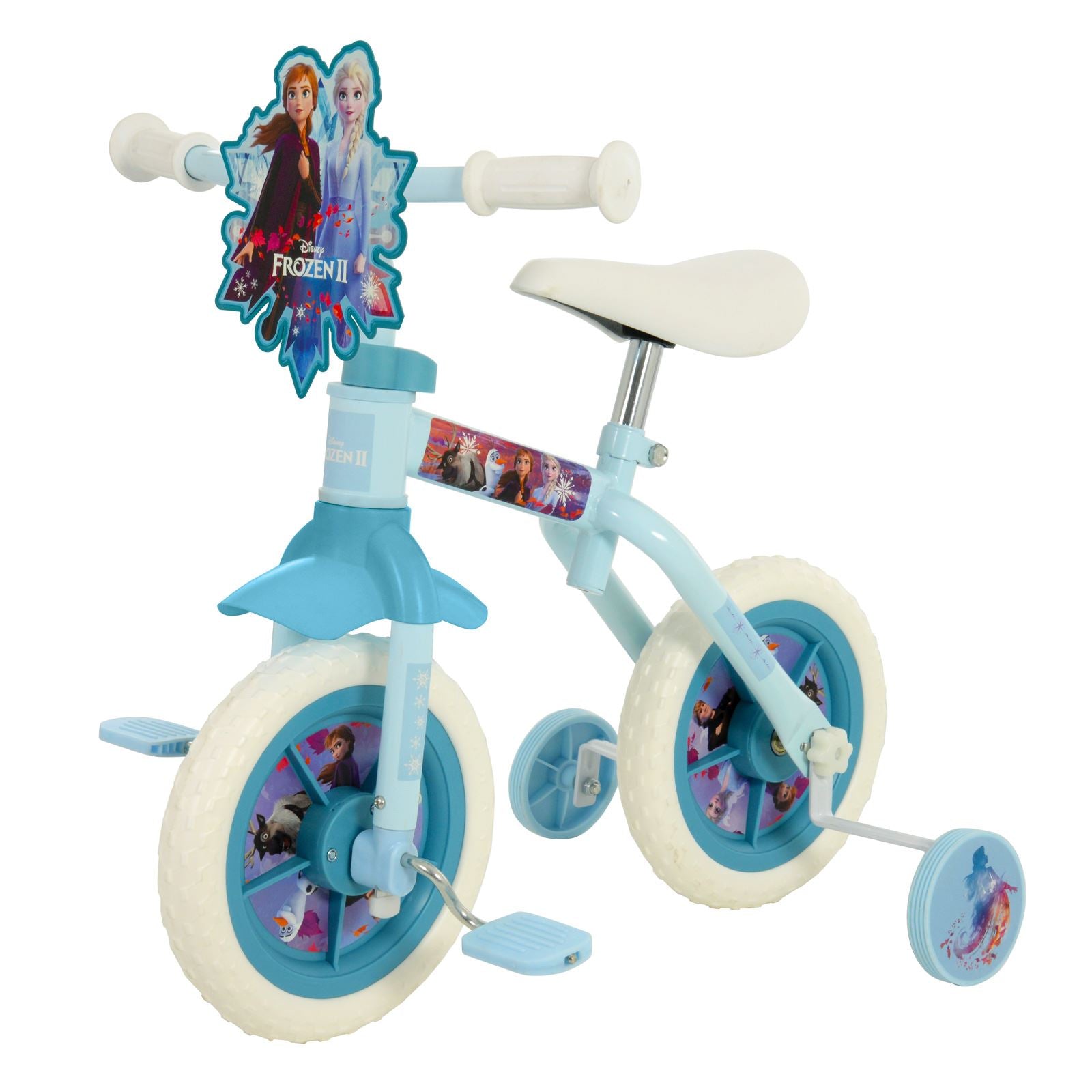 Disney Frozen 10" 2 in 1 Training Bike