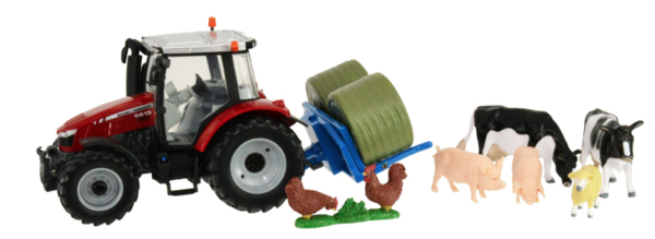 Britains 43205 Massey Ferguson 5612 Tractor Play Set
