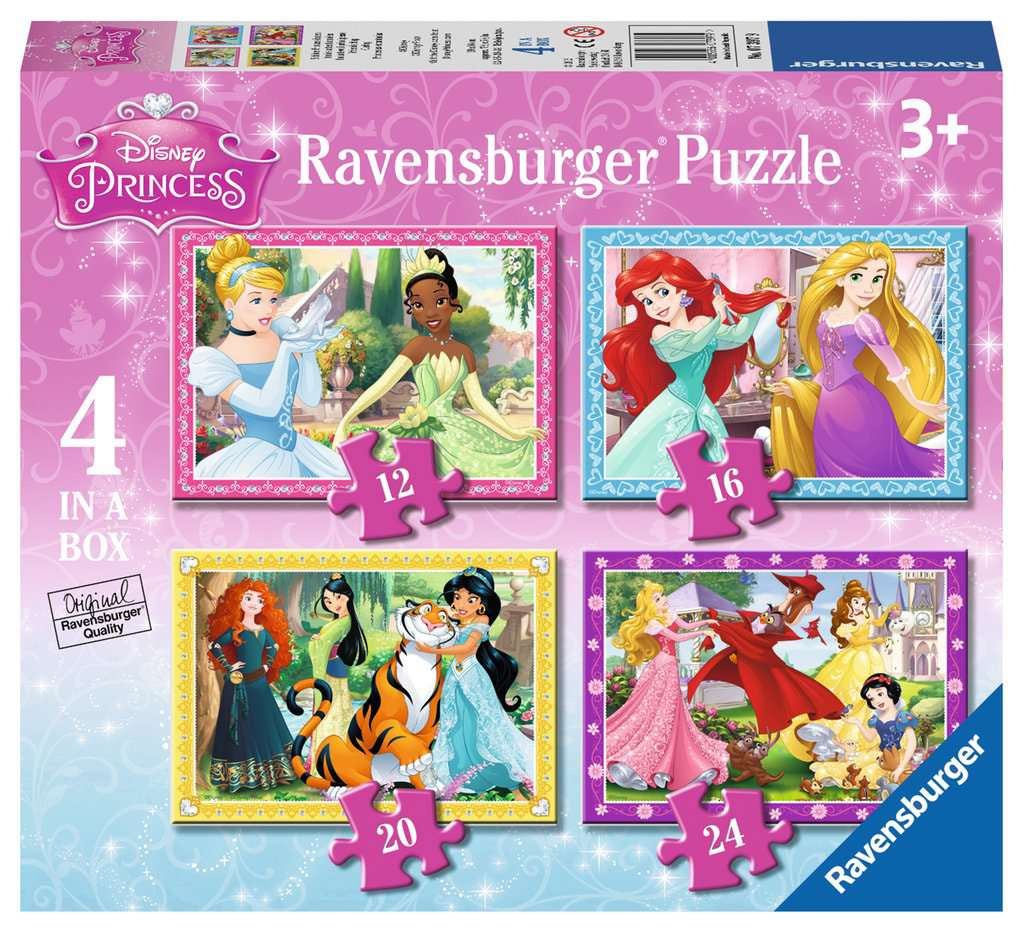 Ravensburger Disney Princess 4 in a Box Jigsaw Puzzle