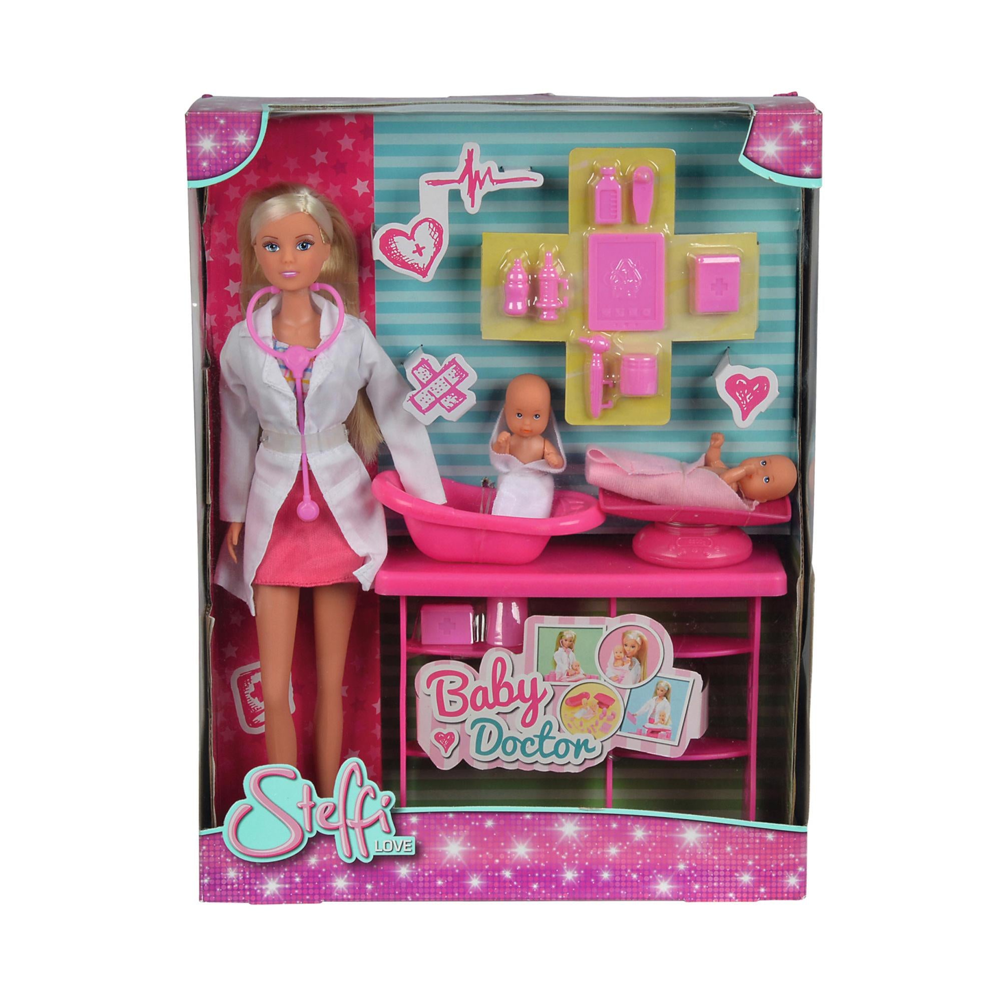 Steffi Love Baby Doctor Doll And Baby Playset