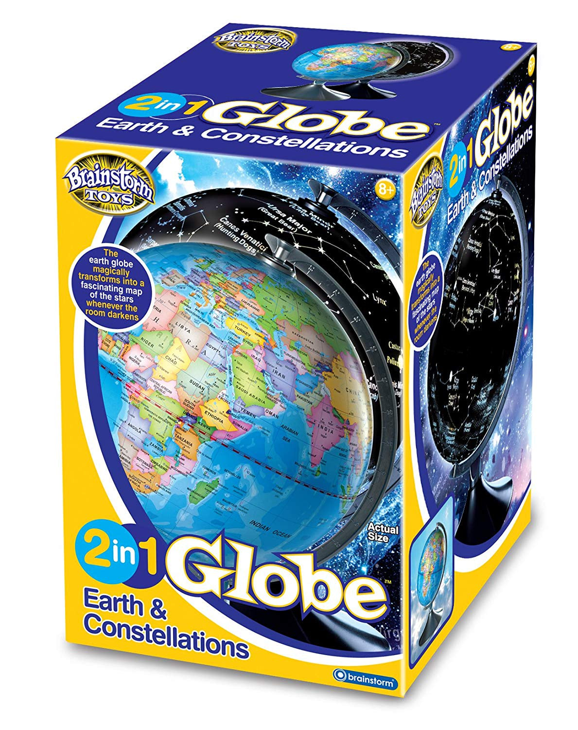 Brainstorm 2 in 1 Globe Earth & Constellations