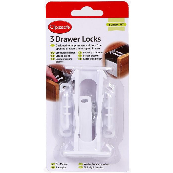 Clippasafe 3x Drawer Locks #71/1