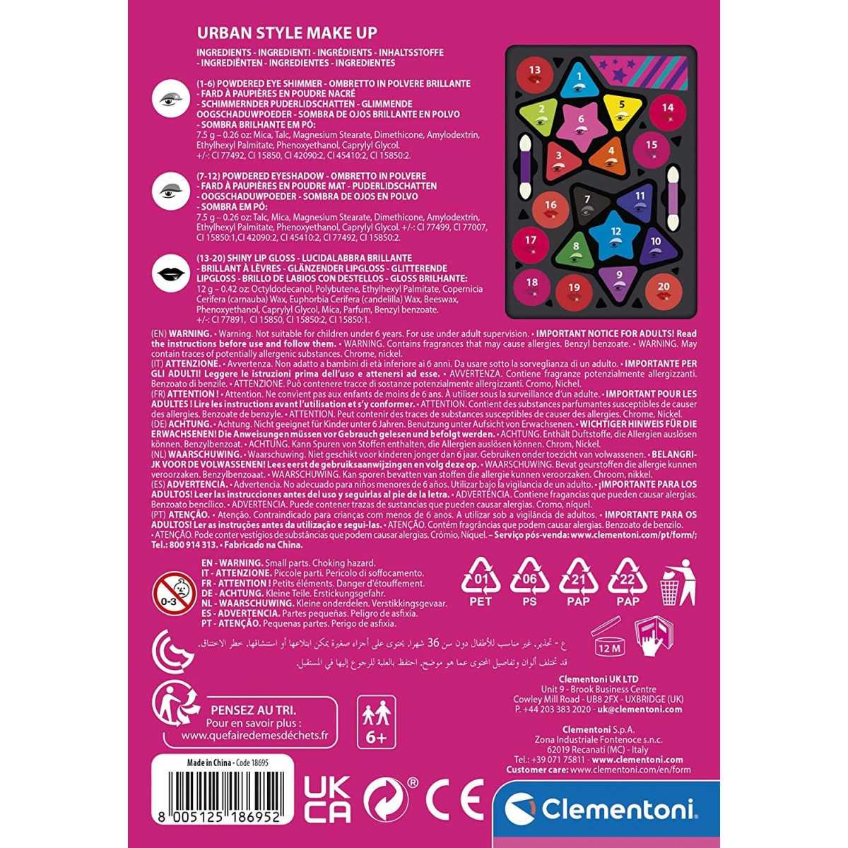 Crazy Chic Urban Style Make Up Set