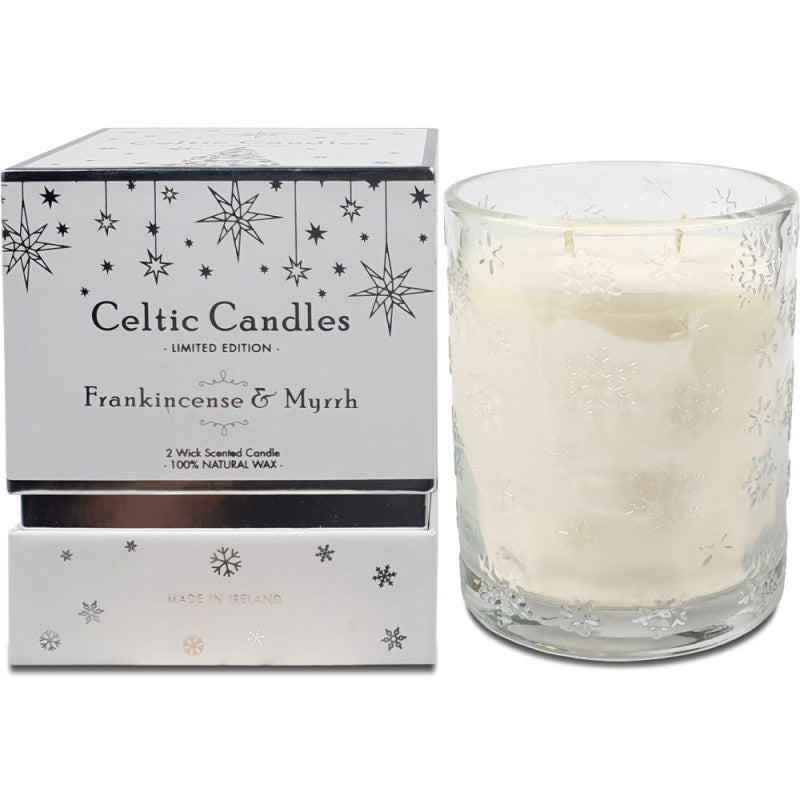 Celtic Candles Frankincense & Myrrh 2 Wick Candle