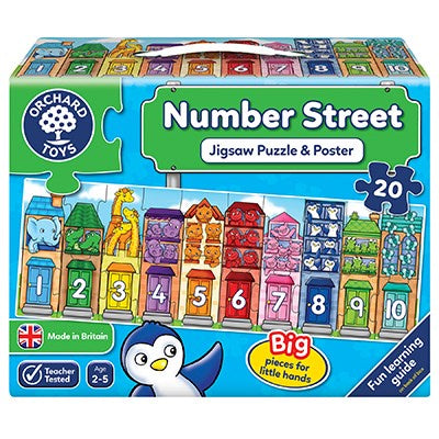 Orchard Toys Number Street Jigsaw Puzzle & Poster