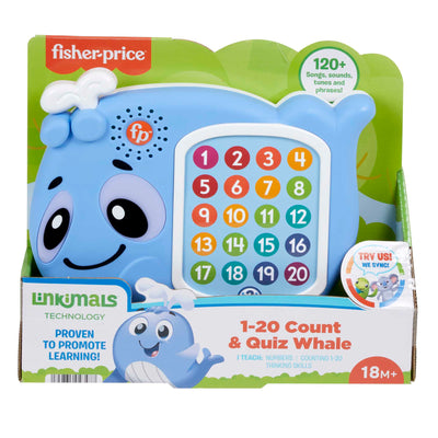 Fisher Price Linkimals 1-20 Count And Quiz Whale