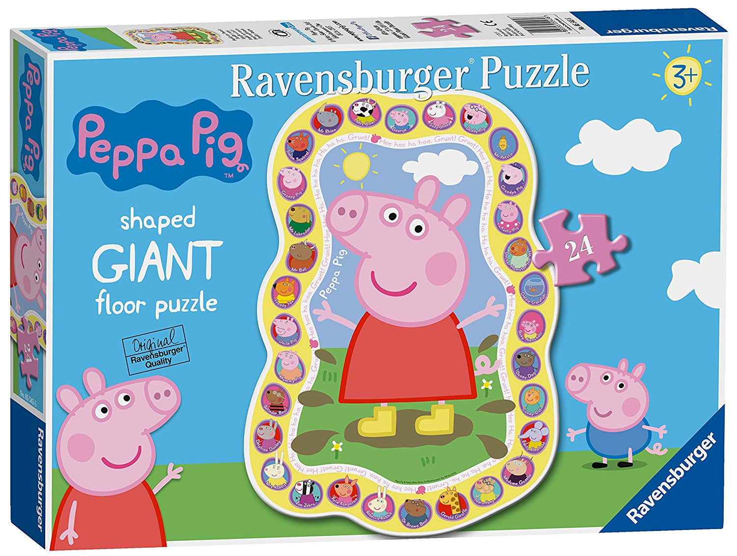Peppa Pig Shaped Giant Floor Puzzle