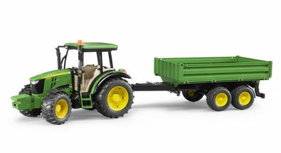 Bruder 02108 John Deere 5115M Tractor With Trailer