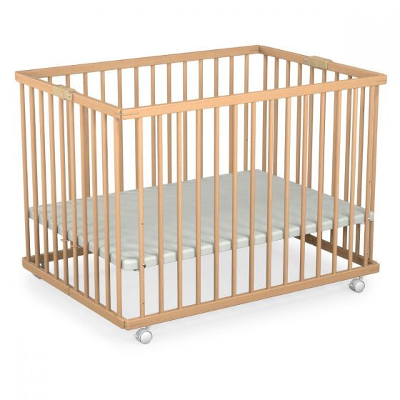 Babycare Foldable Wooden Play Pen - Beech/
