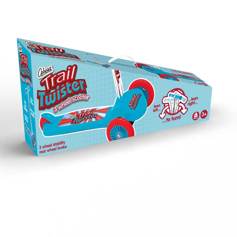 Ozbozz Trail Twister Scooter Blue