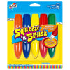 Galt Squeeze 'N Brush Jumbo Tip Washable Paint Brushes Rainbow Colours