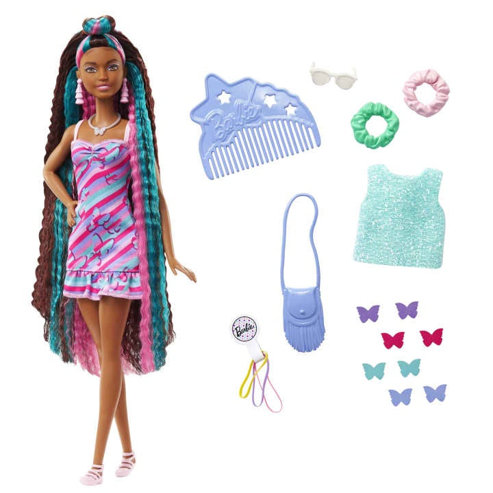 Barbie Totally Hair Butterfly Doll And Accessories