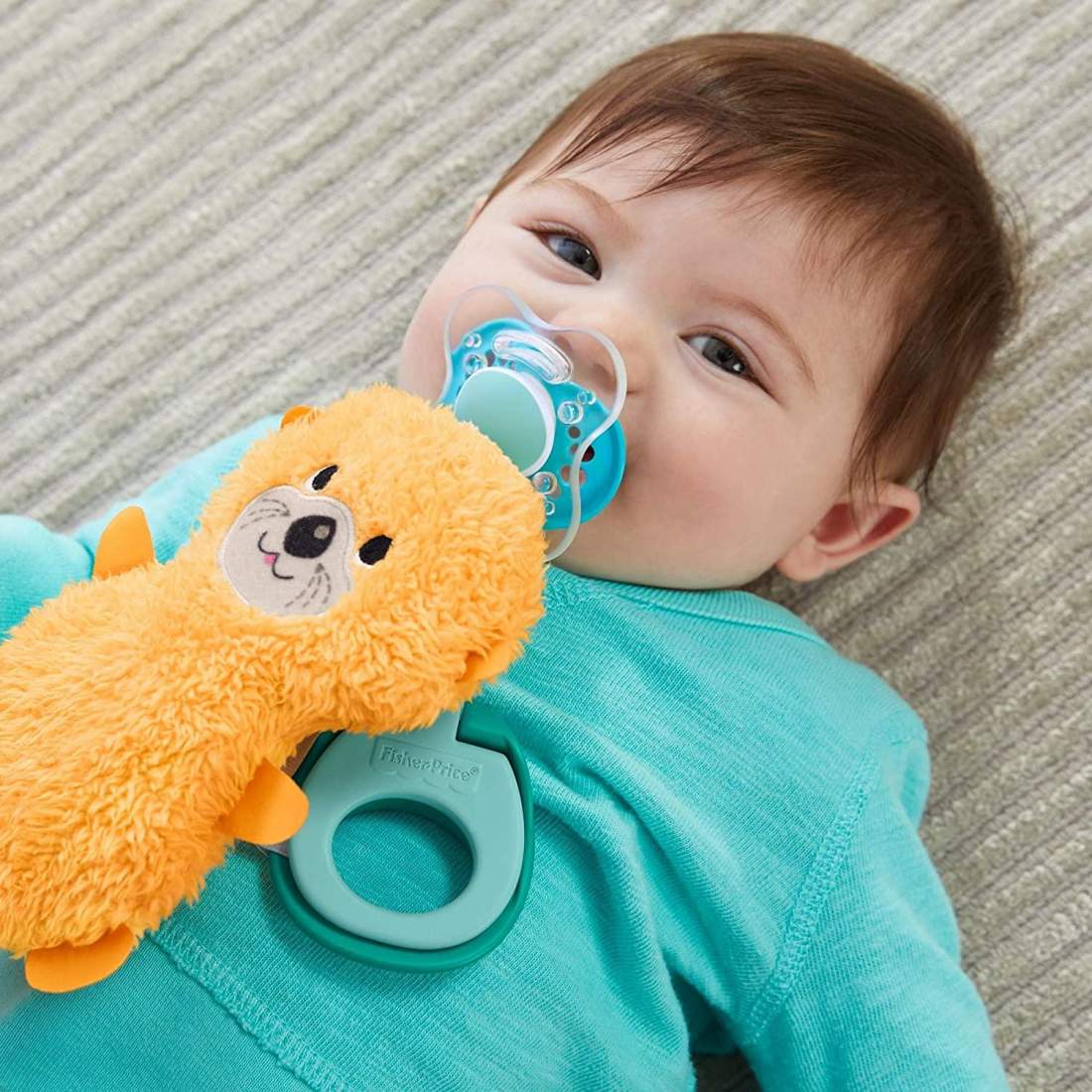 Fisher Price Clipimals Universal Pacifier Holder Otter