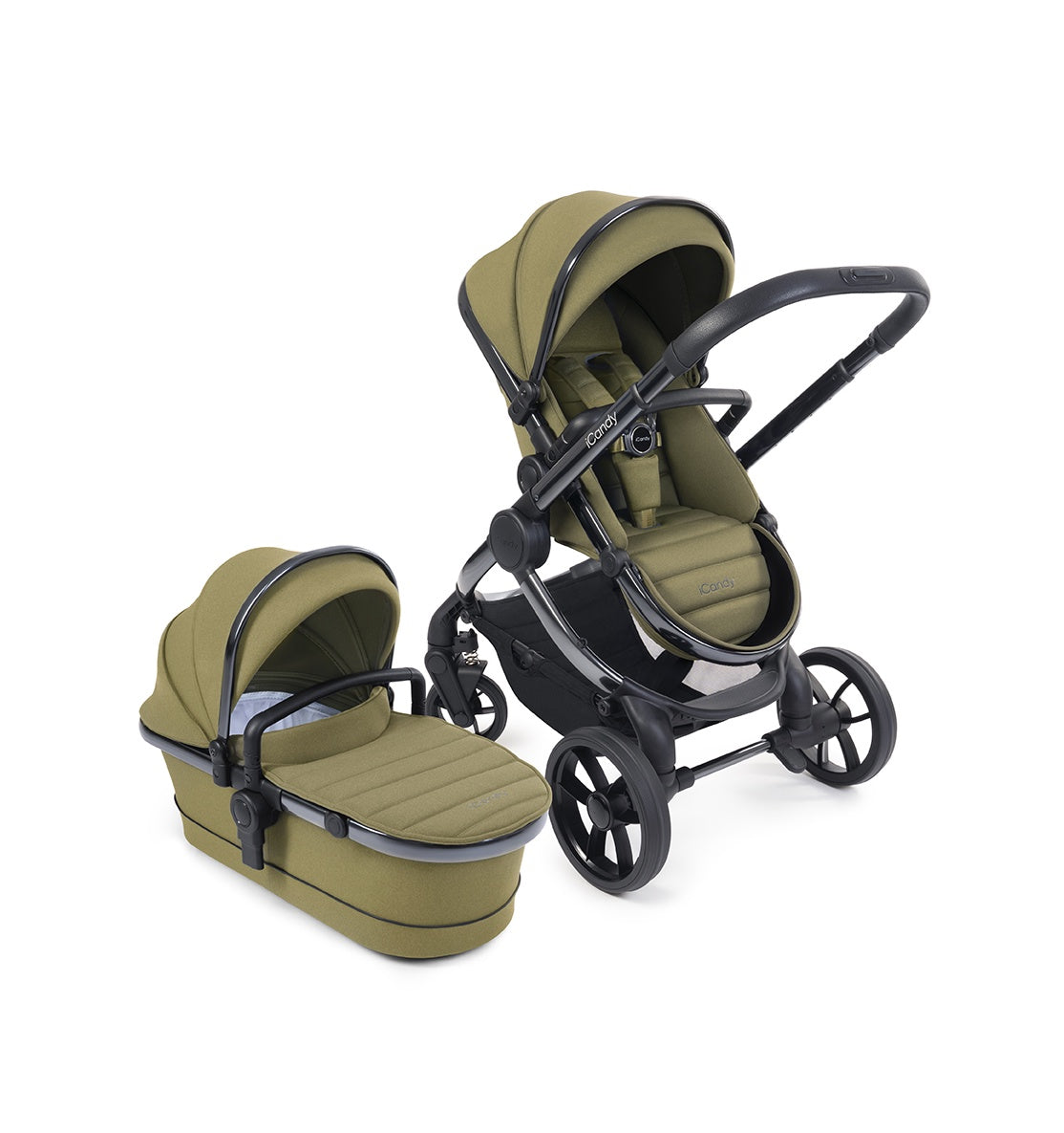 iCandy Peach 7 Pushchair and Carrycot Olive Phantom