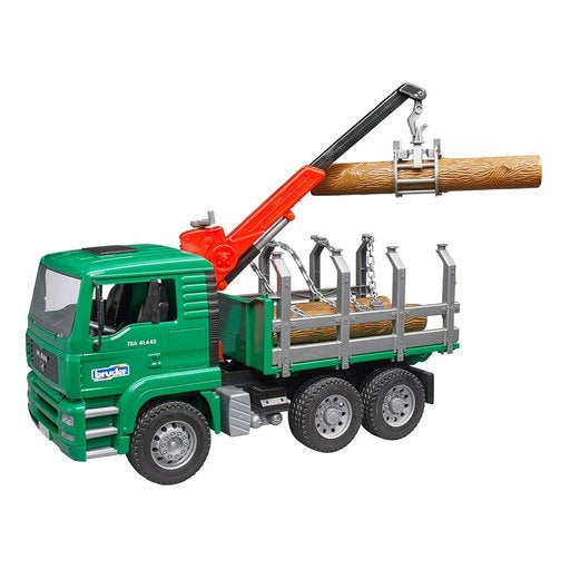 Bruder MAN Timber Truck With Crane And 3 Logs 1:16