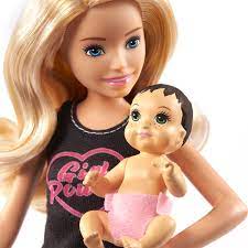 Barbie Skipper Doll With Baby And 5 Accessories GRP13