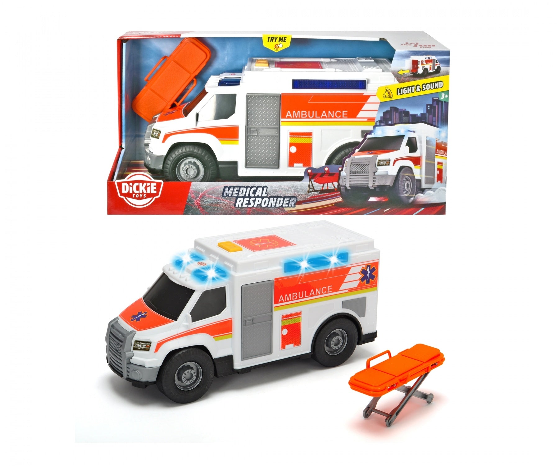 Dickie Toys Medical Responder Ambulance Light And Sound