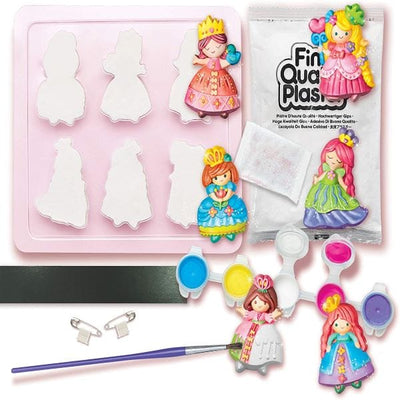 Mould And Paint Glitter Princess Fridge Magnets Playset