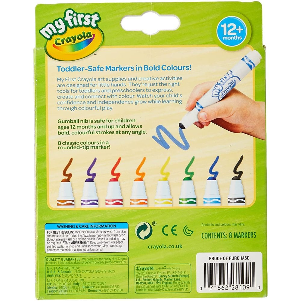 Crayola My First 8 Washable Markers