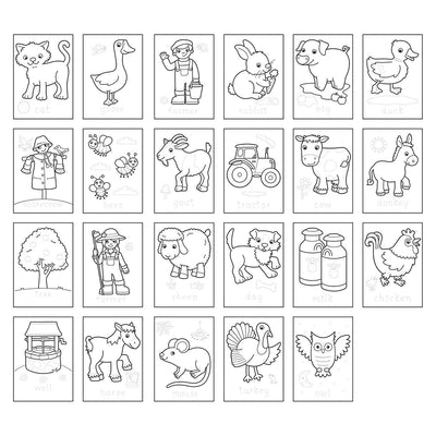 Orchard Toys Farmyard Sticker Colouring Book