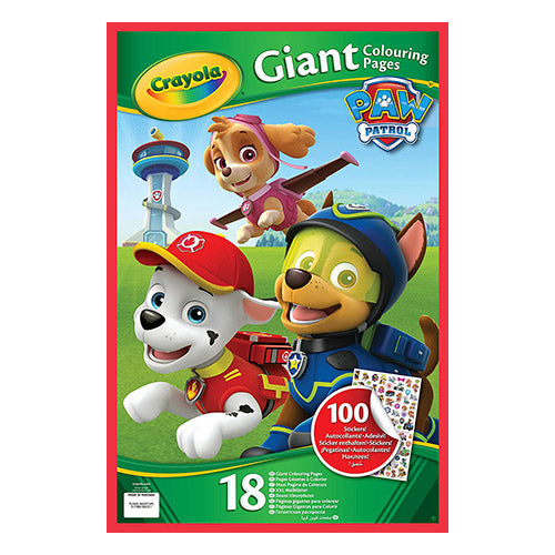 Paw Patrol Giant Sticker And Colouring Book