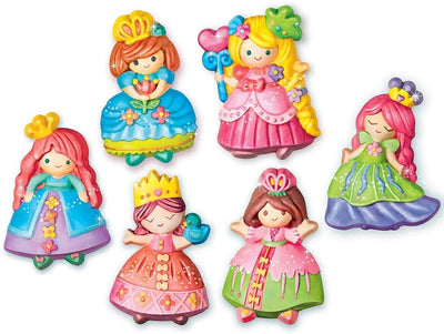 Mould And Paint Glitter Princess Fridge Magnets Playset